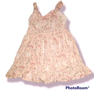 Cupcakes and cashmere dress light pink with butterfly print size 5T